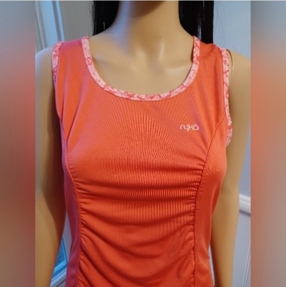 Ryka Women's Medium Workout Tank Top Orange/Pink Coral Color - Picture 5 of 13